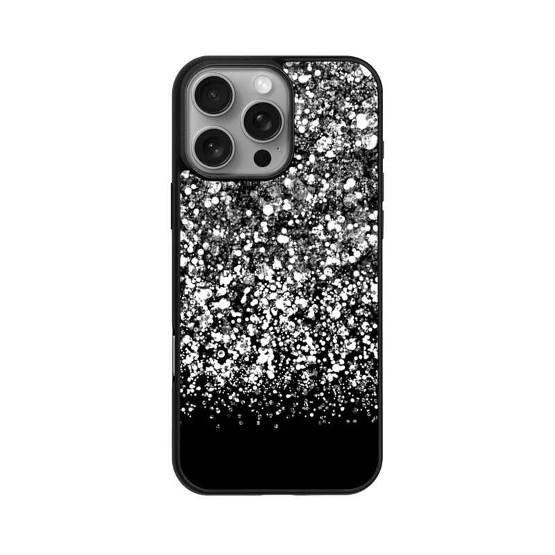 iPhone 16 Pro Max Base Case Schneefall Glitzerlook