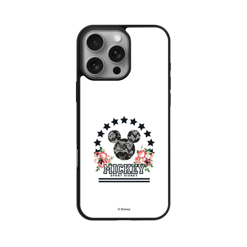 iPhone 16 Pro Max Base Case Mickey Mouse - College Flowers