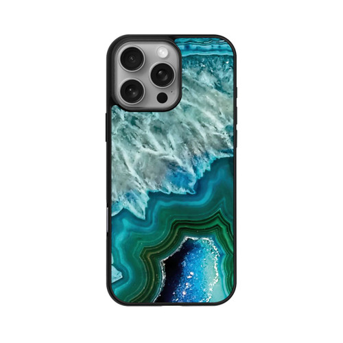 Apple iPhone 16 Pro Max Base Case Kristall Achat Grün
