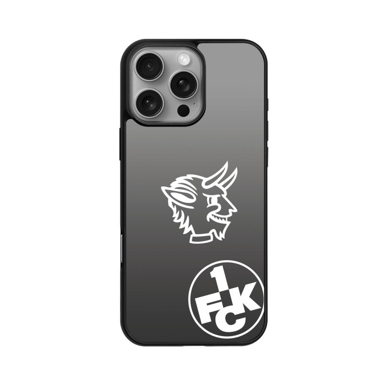 iPhone 16 Pro Max Base Case Teufelskopf FCK auf Schwarz