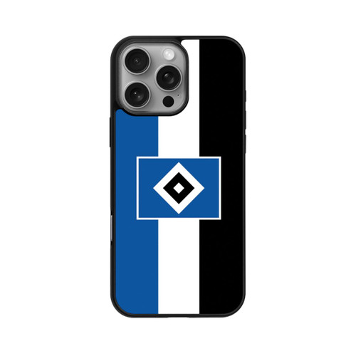 Apple iPhone 16 Pro Max Base Case HSV Streifen - Blau-Weiß-Schwarz