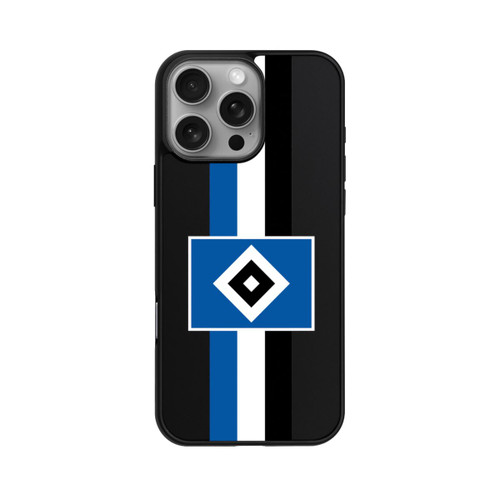 Apple iPhone 16 Pro Max Base Case HSV Streifen - Blau-Weiß-Schwarz - ohne Hintergrund