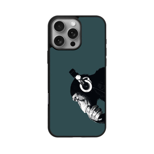 Apple iPhone 16 Pro Max Base Case Denkender Affe Blau