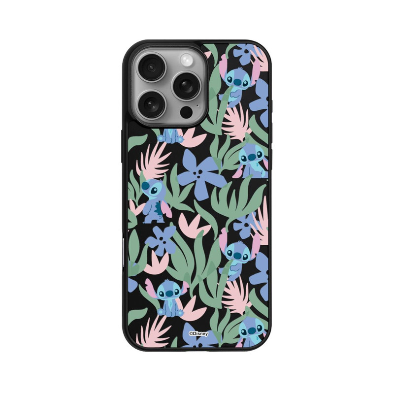 iPhone 16 Pro Max Base Case Floral Pattern Stitch Transparent