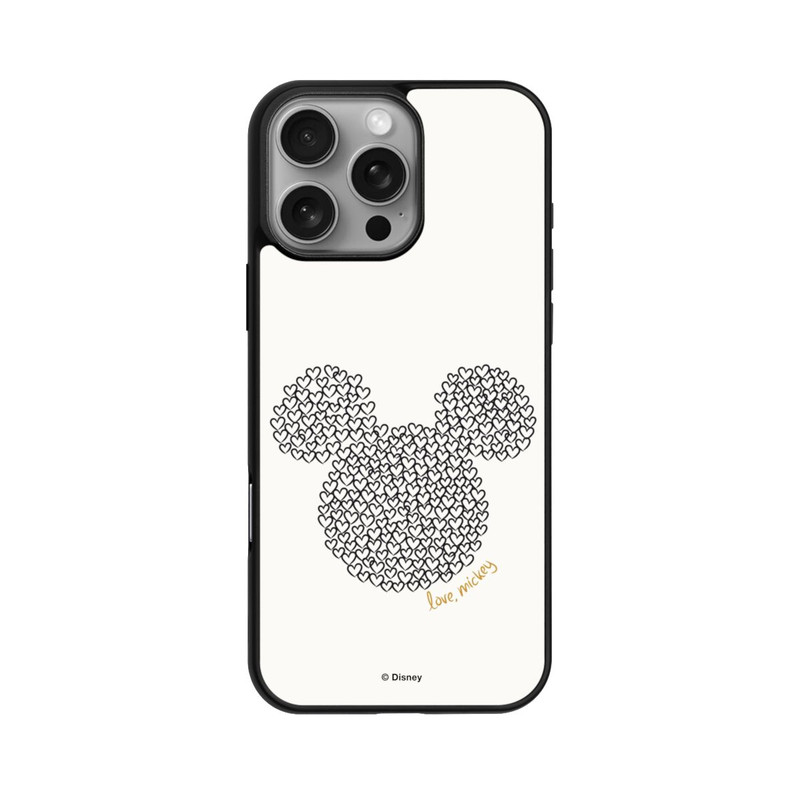 iPhone 16 Pro Max Base Case Micky Black and White