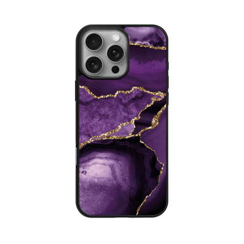 Apple iPhone 16 Pro Max Base Case Lila Marmor Landschaft