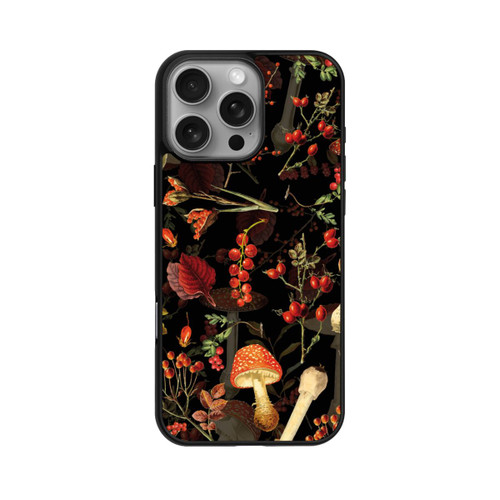 Apple iPhone 16 Pro Max Base Case Pilzmuster Schwarz