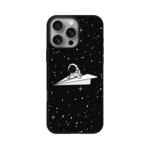 Apple iPhone 16 Pro Max Base Case Astronaut Paper Plane Comic