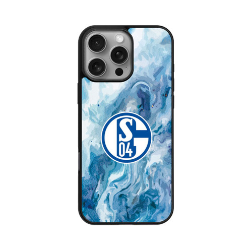 Apple iPhone 16 Pro Max Base Case Schalke 04 Flüssig Blau