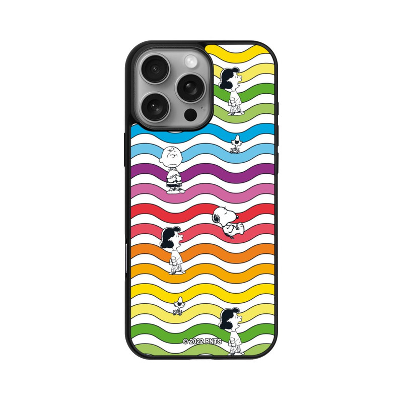 iPhone 16 Pro Max Base Case Snoopy Pattern Rainbow