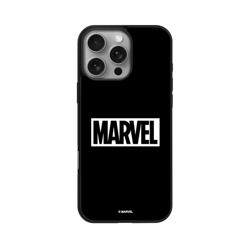 iPhone 16 Pro Max Base Case Marvel Logo Black