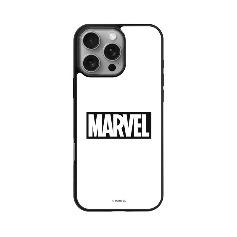 iPhone 16 Pro Max Base Case Marvel Logo White
