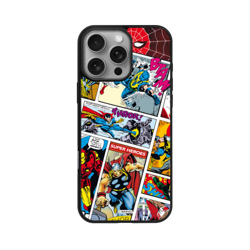 Apple iPhone 16 Pro Max Base Case Marvel Retro Comic Blue