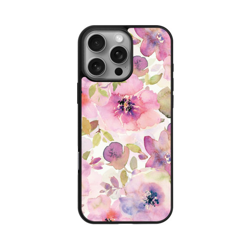 Apple iPhone 16 Pro Max Base Case Tapete mit rosa Blumen
