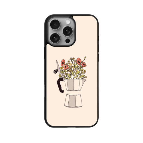 Apple iPhone 16 Pro Max Base Case Moka Blumen