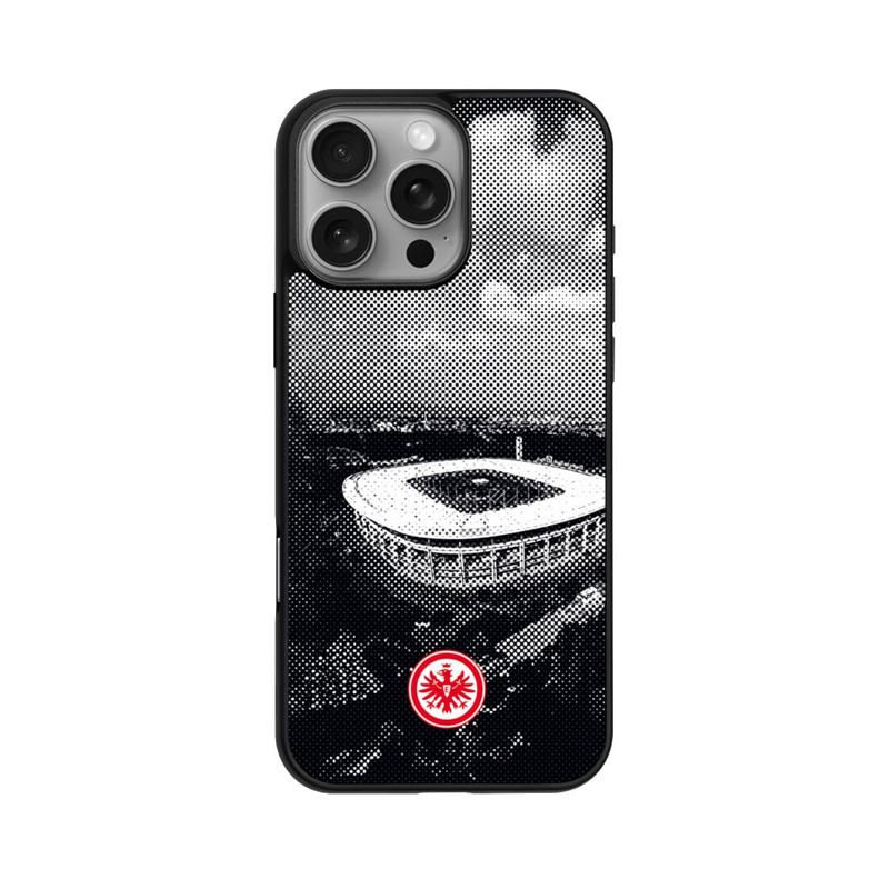 iPhone 16 Pro Max Base Case SGE Stadion Schwarz Weiß