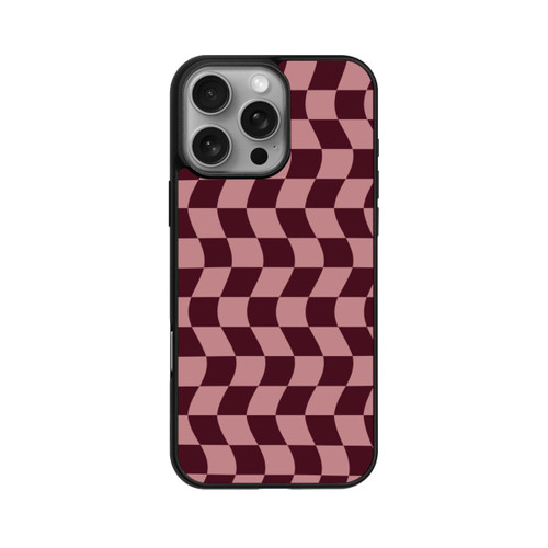 Apple iPhone 16 Pro Max Base Case Schachbrett Rot-Rosa
