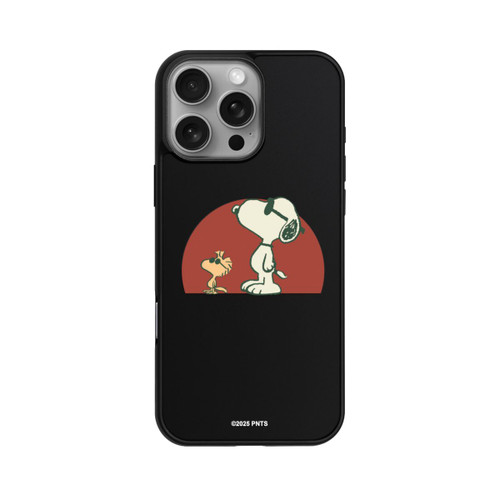 Apple iPhone 16 Pro Max Base Case Snoopy Woodstock Far Out transparent