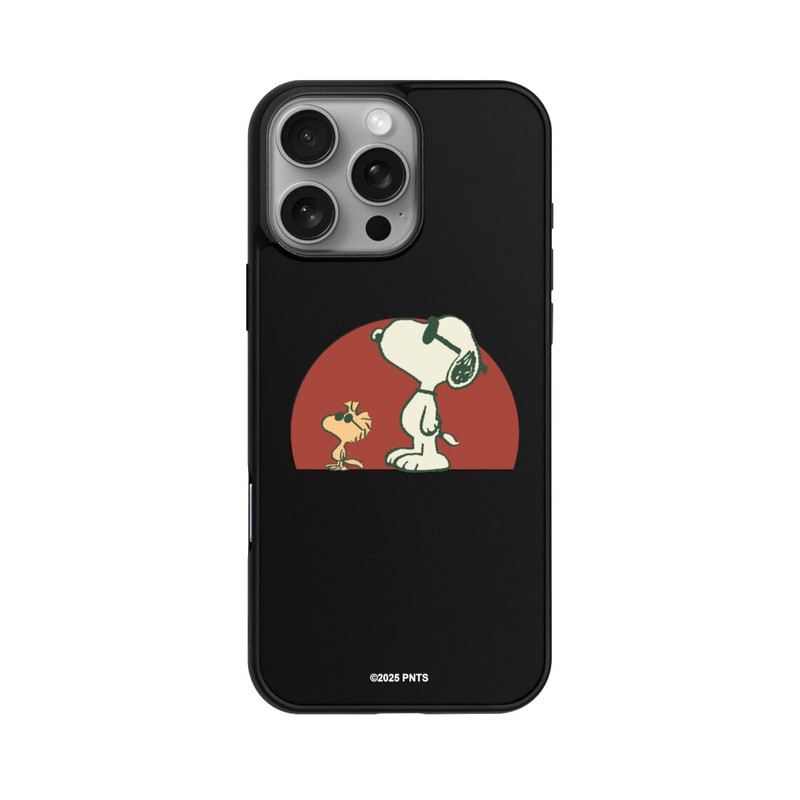 iPhone 16 Pro Max Base Case Snoopy Woodstock Far Out transparent
