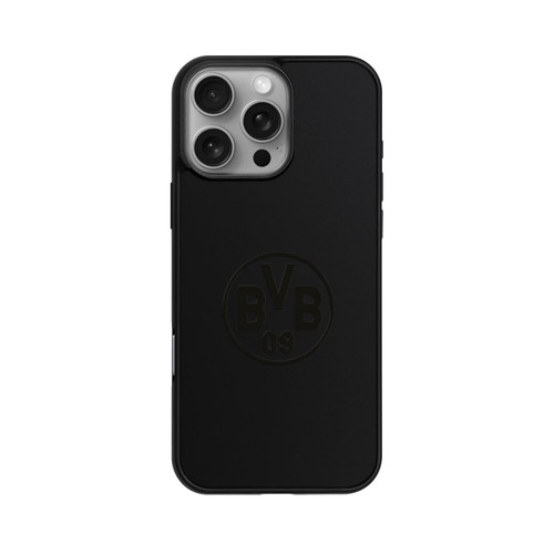 Apple iPhone 16 Pro Max Base Case BVB Logo Schwarz Transparent