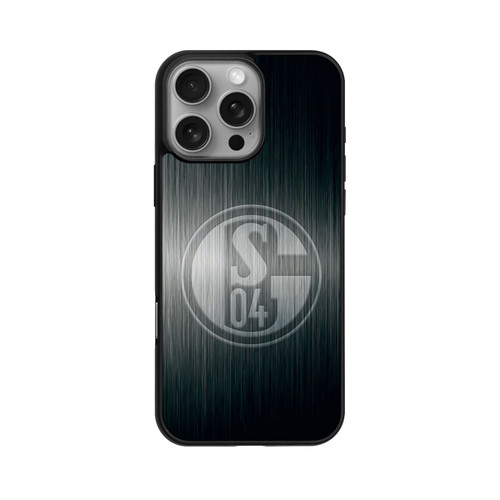 Apple iPhone 16 Pro Max Base Case Schalke 04 Metall Look