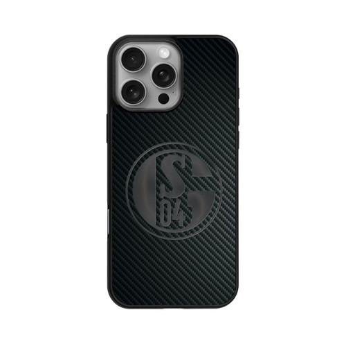 Apple iPhone 16 Pro Max Base Case Schalke 04 Carbon Look