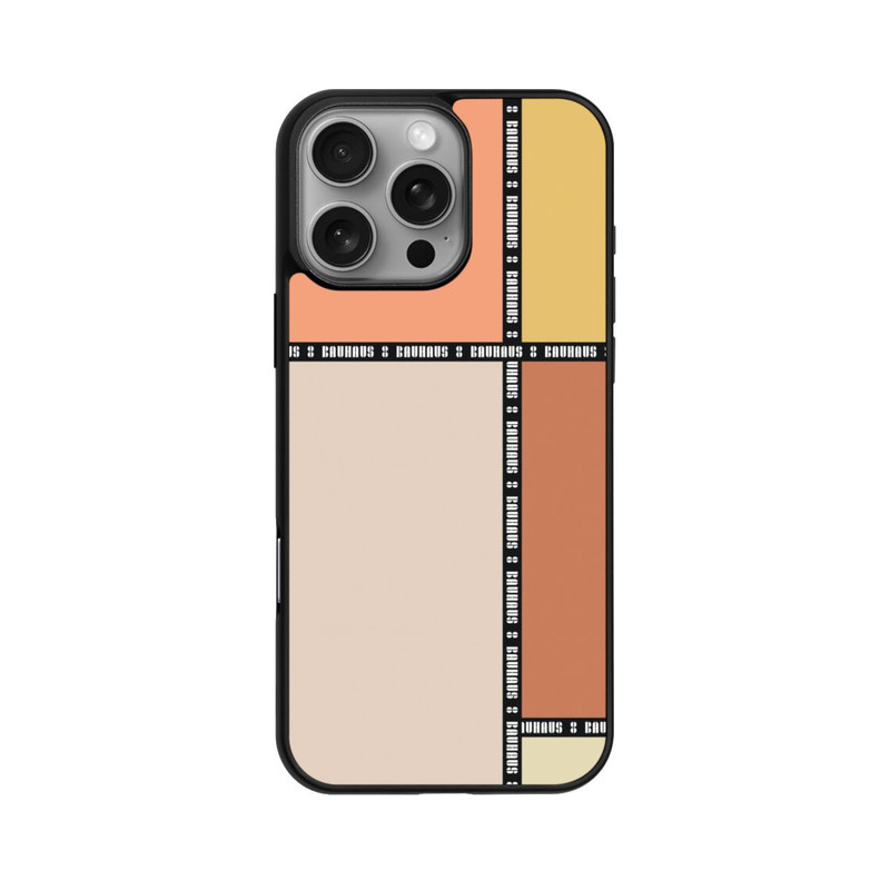 iPhone 16 Pro Max Base Case Bauhaus Squares-Pastel