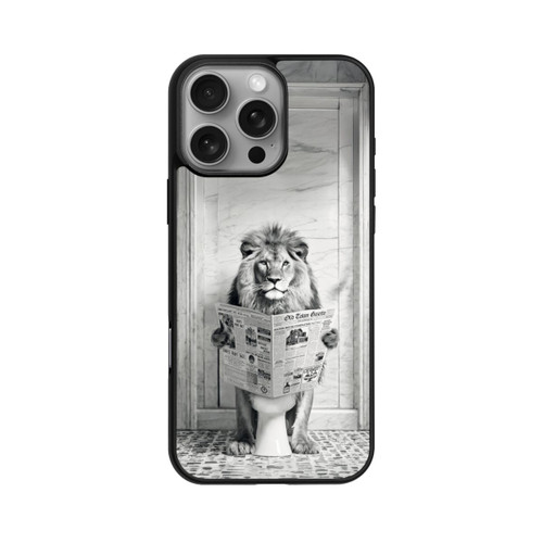 Apple iPhone 16 Pro Max Base Case Lion Toilet
