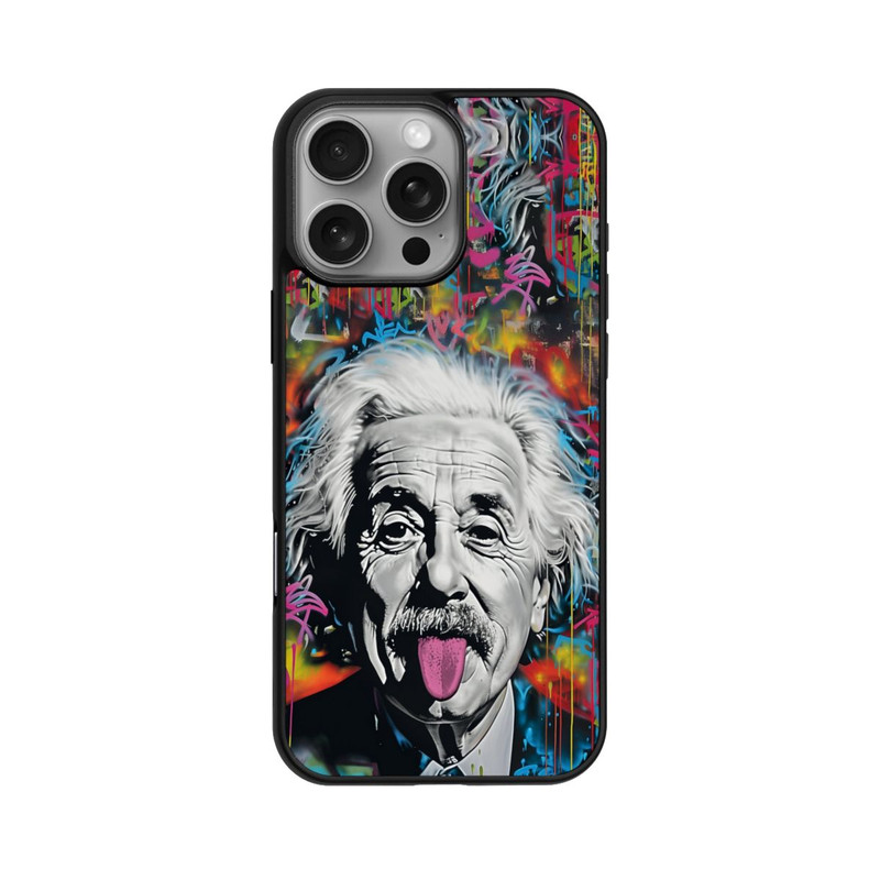 iPhone 16 Pro Max Base Case Physiker Bunte Zunge Raus