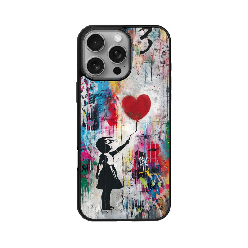 iPhone 16 Pro Max Base Case Balloon Girl Colorful
