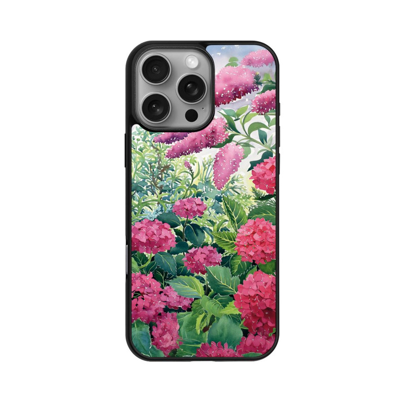 iPhone 16 Pro Max Base Case Garden Hydrangeas and Buddleia by Christopher Ryland
