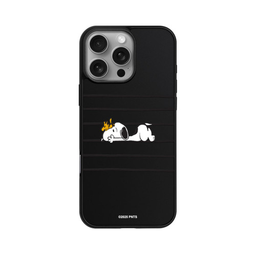 Apple iPhone 16 Pro Max Base Case Snoopy Woodstock Streifen Peanuts Transparent