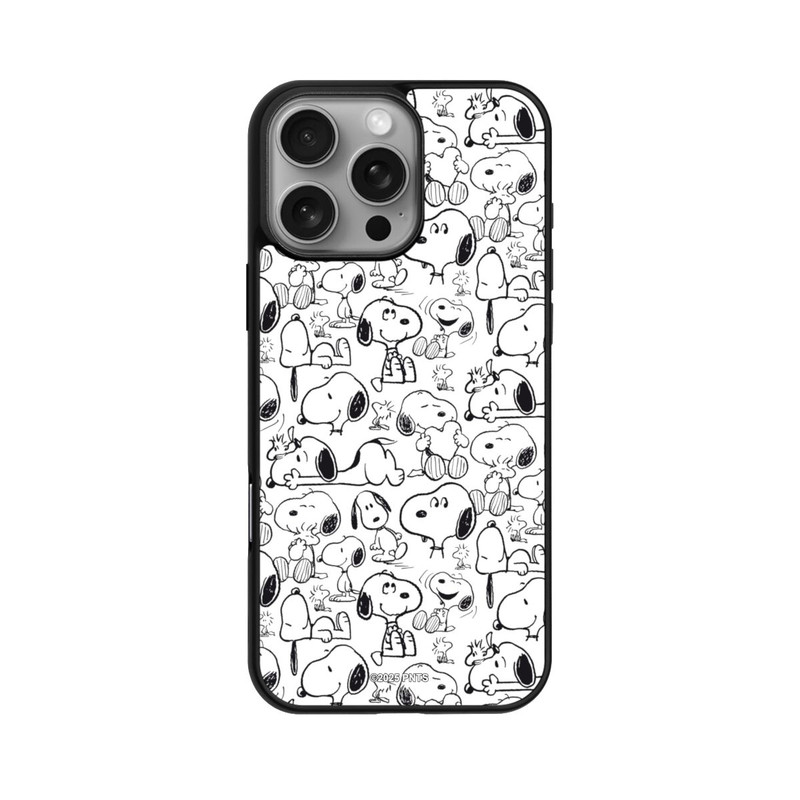 iPhone 16 Pro Max Base Case Classic Snoopy Pattern White