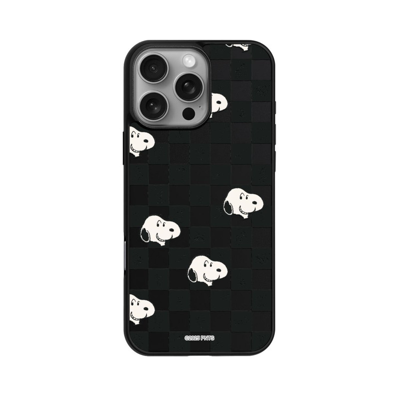 iPhone 16 Pro Max Base Case Snoopy Checked Pattern