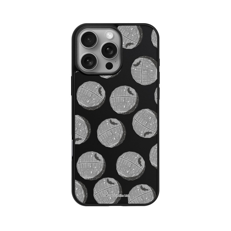 iPhone 16 Pro Max Base Case death-star-pattern-transparent
