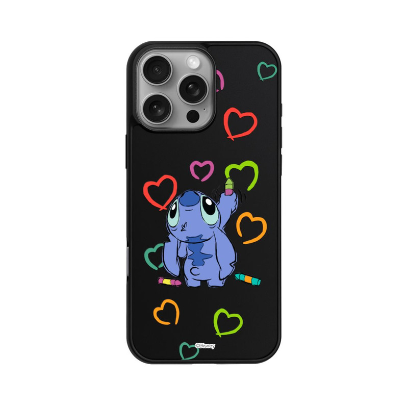 iPhone 16 Pro Max Base Case Stitch Draws a Heart Transparent