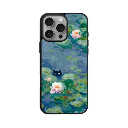 Apple iPhone 16 Pro Max Base Case Katze im Teich Gemälde Impressionismus