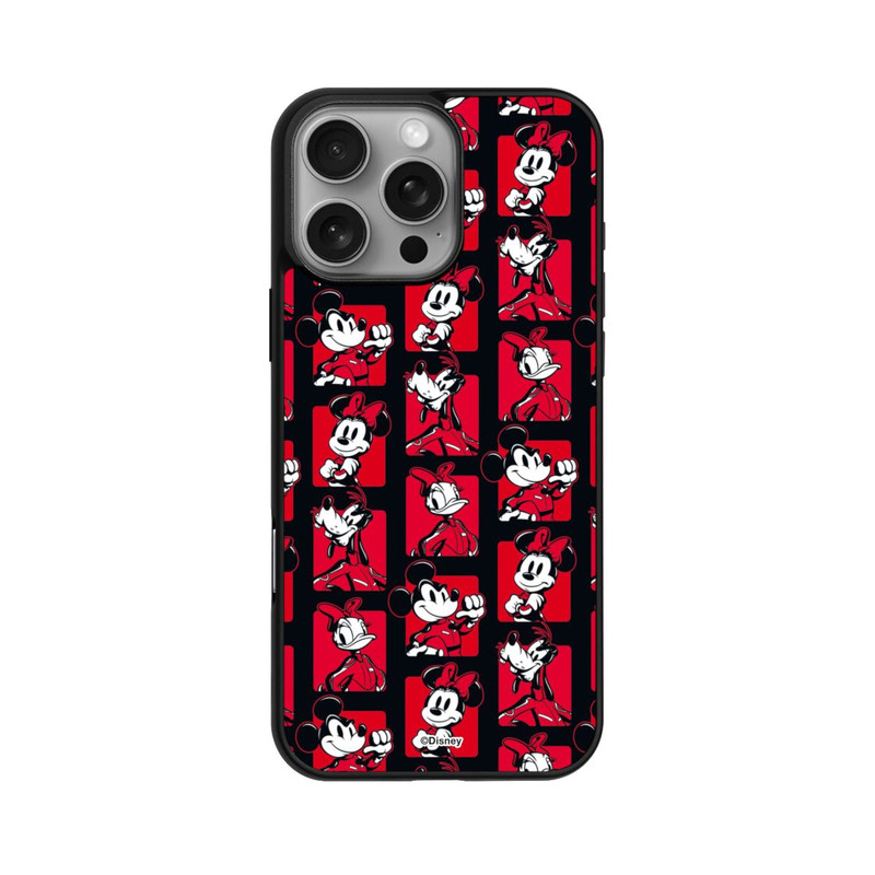 iPhone 16 Pro Max Base Case Micky Maus Racing Muster Rot