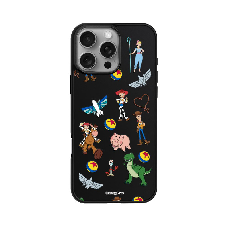 iPhone 16 Pro Max Base Case Toy Story 5 Hero Toys Pattern Transparent