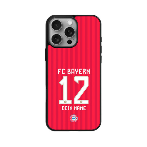 Apple iPhone 16 Pro Max Base Case FC Bayern München Trikot Personalisierbar 26-27
