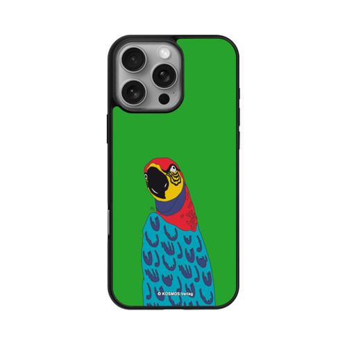 Apple iPhone 16 Pro Max Base Case Drei Fragezeichen und der Super-Papagei