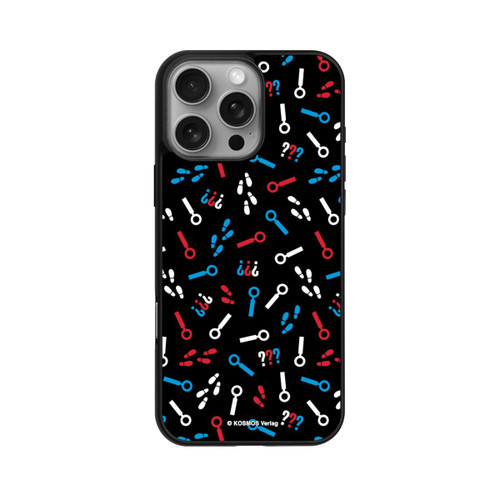 Apple iPhone 16 Pro Max Base Case Drei Fragezeichen Detektiv Muster
