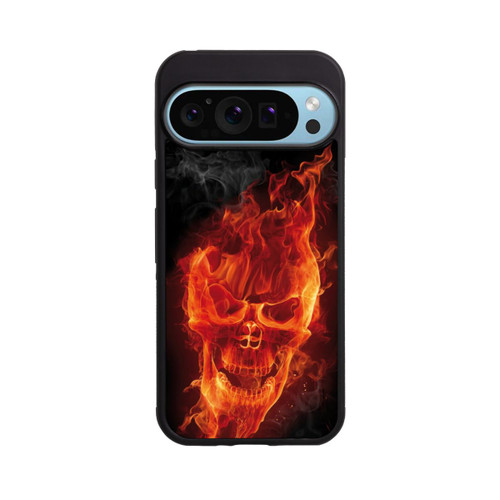 Google Pixel 9 Pro Base Case Burning Skull