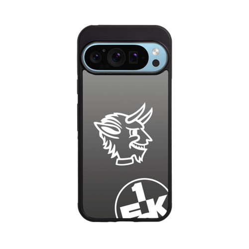 Google Pixel 9 Pro Base Case Teufelskopf FCK auf Schwarz