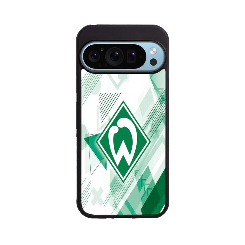 Pixel 9 Pro Base Case Weiße Grafikelemente - Werder Bremen