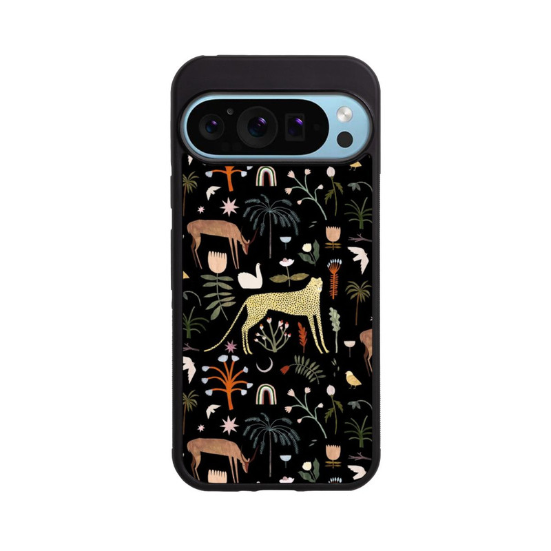 Pixel 9 Pro Base Case Wilde Gartenbuchstaben von Léa Le Pivert