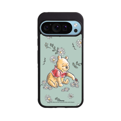 Google Pixel 9 Pro Base Case Winnie Puuh Gänseblümchen und Käfer Liebe