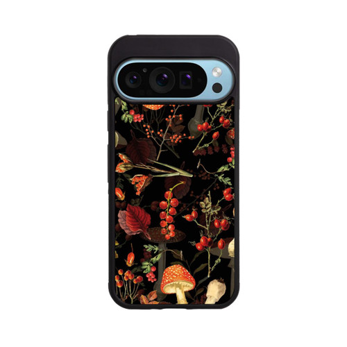 Google Pixel 9 Pro Base Case Pilzmuster Schwarz