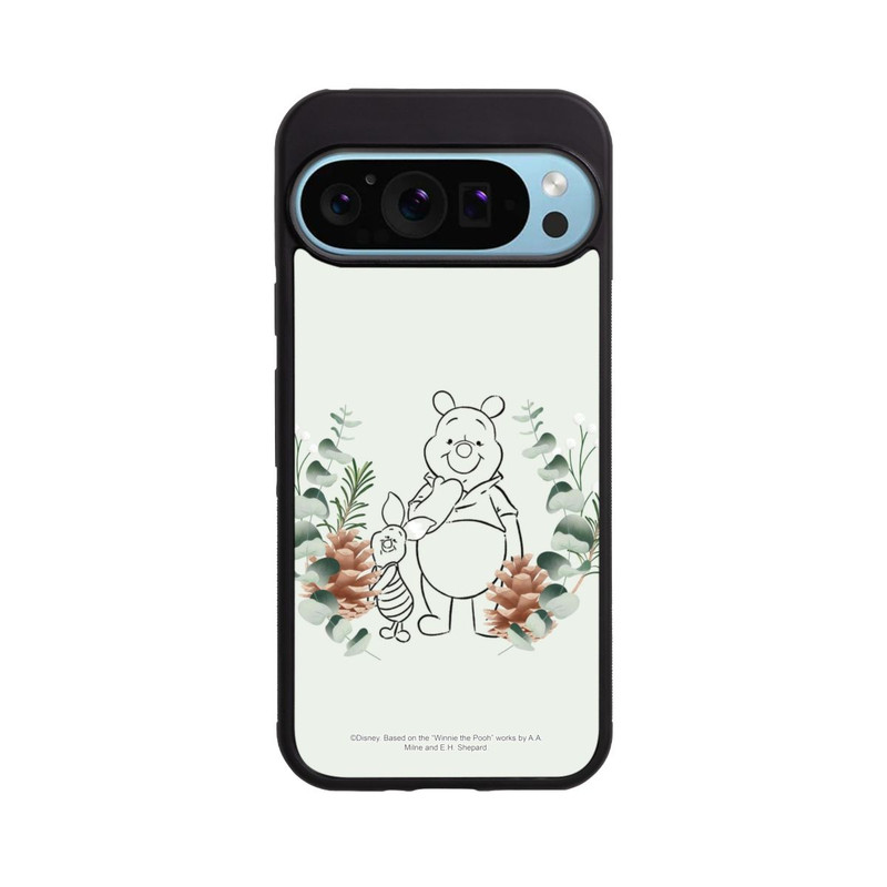 Pixel 9 Pro Base Case Grüne Liebe Puuh und Ferkel