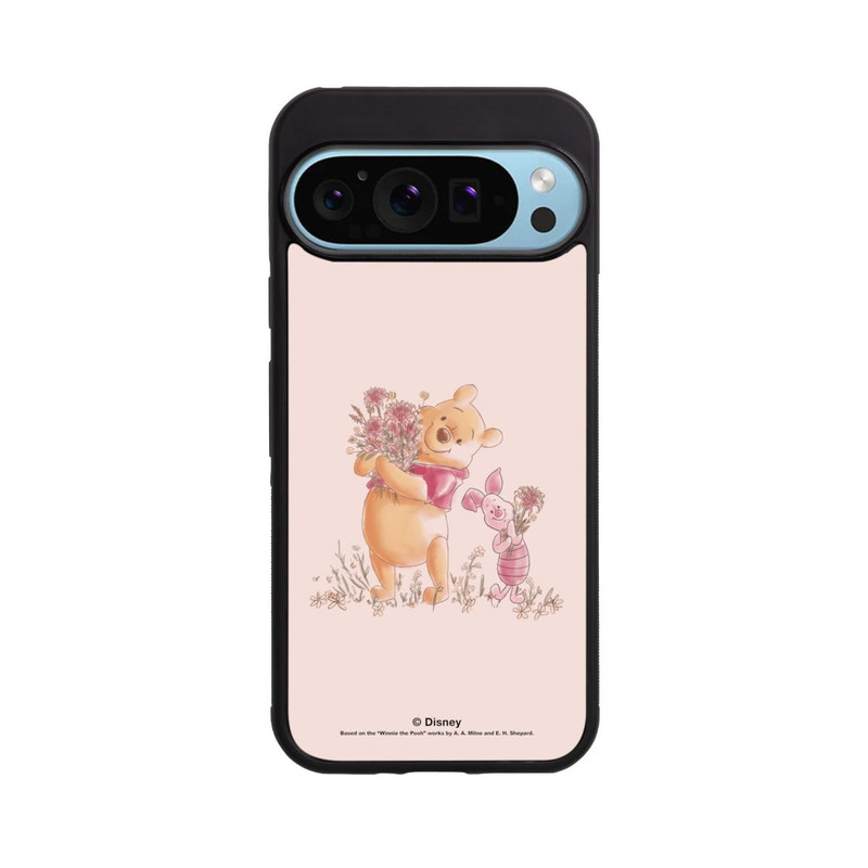 Pixel 9 Pro Base Case Winnie Puuh and Ferkel Blumen
